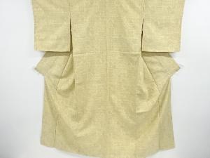 リサイクル　未使用品　幾何学模様織出し十日町紬着物